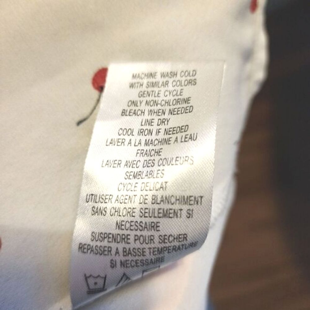 Como Blu Cherry Print Button Down Long Sleeve Col… - image 8